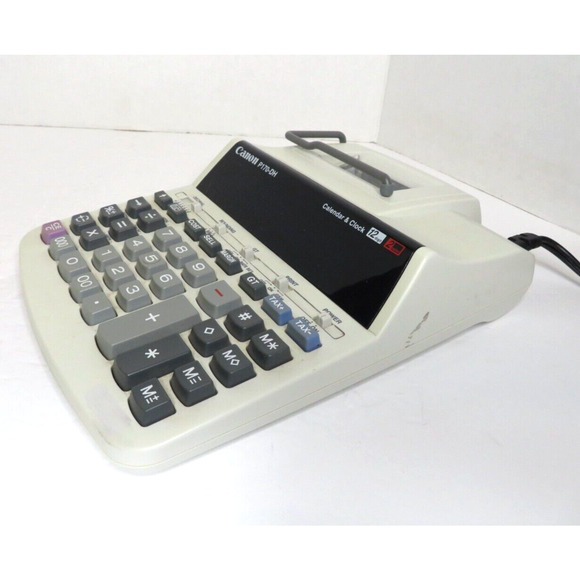 Canon P170-DH Desktop Printing Calculator 2 Color w/ Calendar & Clock - TESTED - Picture 5 of 8
